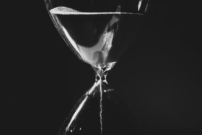 Close-up of sunlight falling on glass