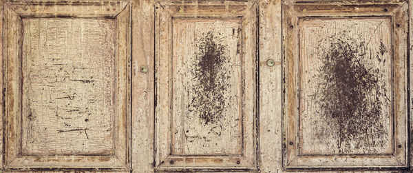 Full frame shot of old wooden door