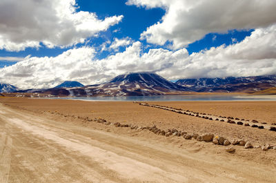 Scenic view of miscanti lake