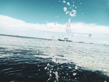 Scenic view of sea against sky