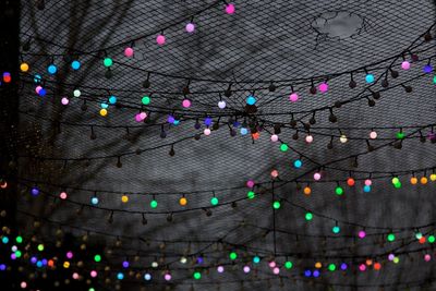 Close-up of multi colored lights