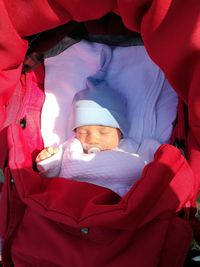 Close-up portrait of cute baby