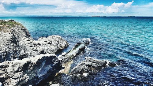 Scenic view of sea against sky