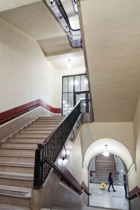 Staircase in modern building