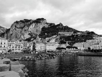 Scenic view of water against sky