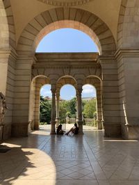 Archway of historic building