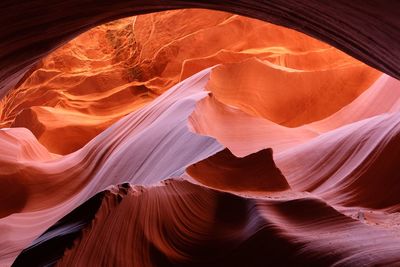 Rock formations in cave