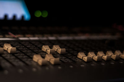 Close-up of computer keyboard