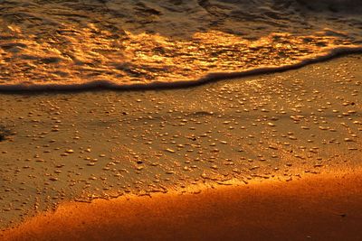 Full frame shot of wet sand