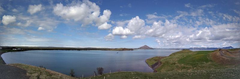 Panoramic view of sea against sky