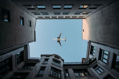 Low angle view of buildings against sky