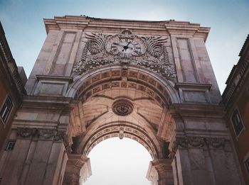 Low angle view of entrance