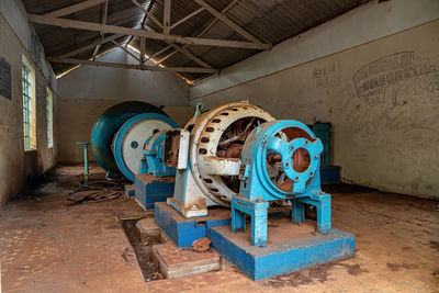 Interior of abandoned factory