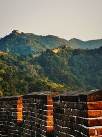 View of mountain range against the sky