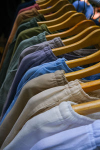 Full frame shot of multi colored fabrics