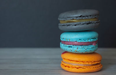 Close-up of dessert on table