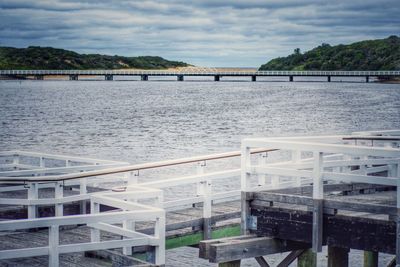 Scenic view of river against sky