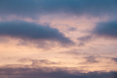 Low angle view of cloudy sky