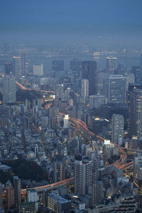 Aerial view of city