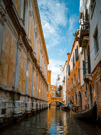 Venice, italy, boats in canal