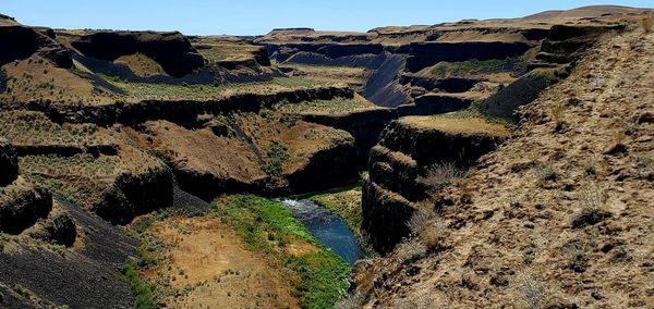 View of rock formations