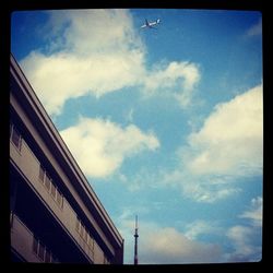 Low angle view of cloudy sky