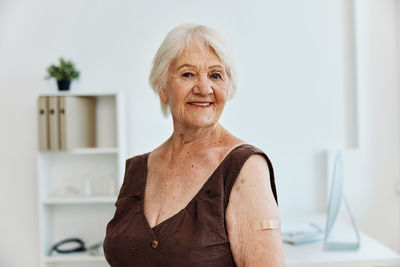 Portrait of woman smiling