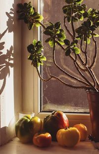 Vegetables on table