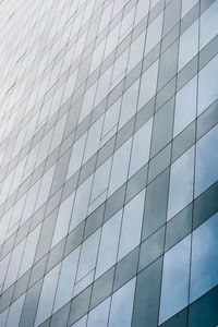 Low angle view of modern building against sky