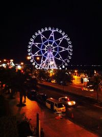 Ferris wheel at night