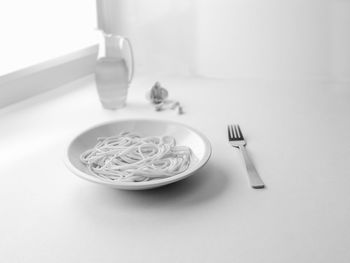 Close-up of food on table