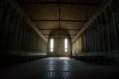 Great hall of mont saint michel abbey