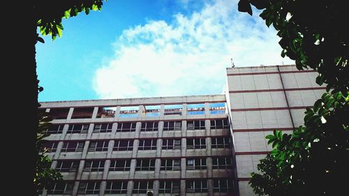 Low angle view of building against sky