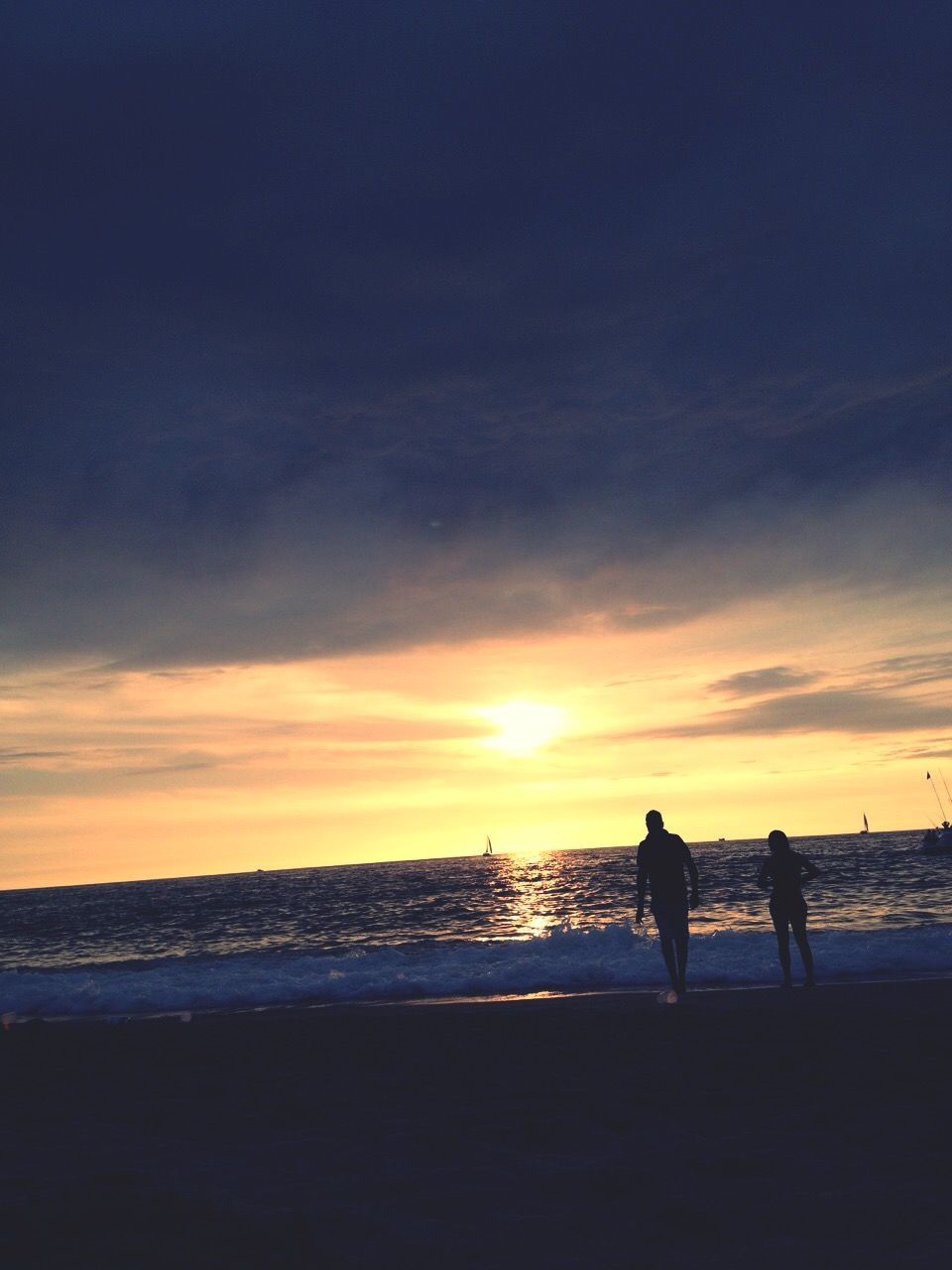 sunset, sea, beach, water, horizon over water, silhouette, sky, scenics, shore, orange color, beauty in nature, sun, leisure activity, tranquil scene, lifestyles, tranquility, idyllic, nature