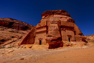 Rock formations in desert