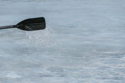 Water splashing in sea