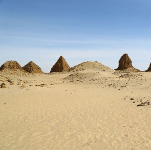 Panoramic view of desert against sky