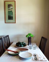 Potted plant on table