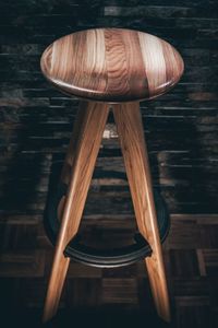 Close-up of mushroom on wooden floor