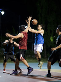 People playing soccer