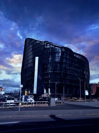 Road against cloudy sky