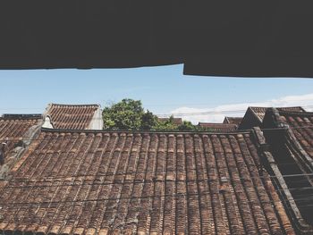 Low angle view of built structure against sky