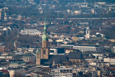 High angle view of cityscape