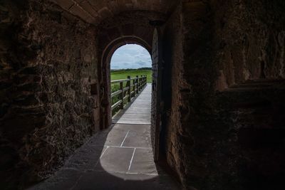 View of archway against sky