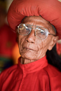 Close-up of mid adult man