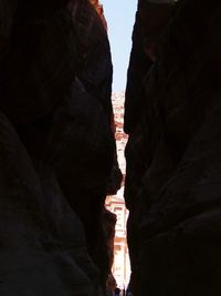 View of rock formations