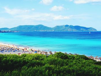 Scenic view of sea against sky