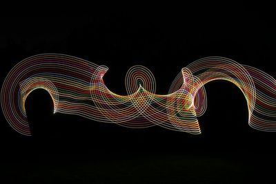 Light painting at night