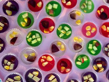 Full frame shot of multi colored candies