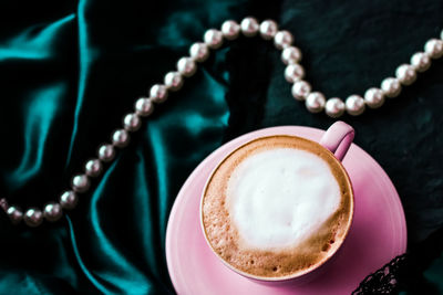 Close-up of coffee on table